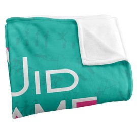 Squid Game Aqua Logo Silky Touch Cuddly Blanket, Optimal Soft, 152 x 127 cm