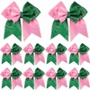 10 Pieces Witch Hair Accessories Pink and Green Hair Bows,