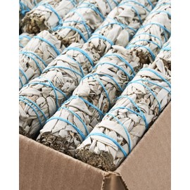 100 White Sage Smudge Sticks Wholesale Bulk - Sustainably Grown for Healing, Stress Relief, Spiritual Use & Personal Development