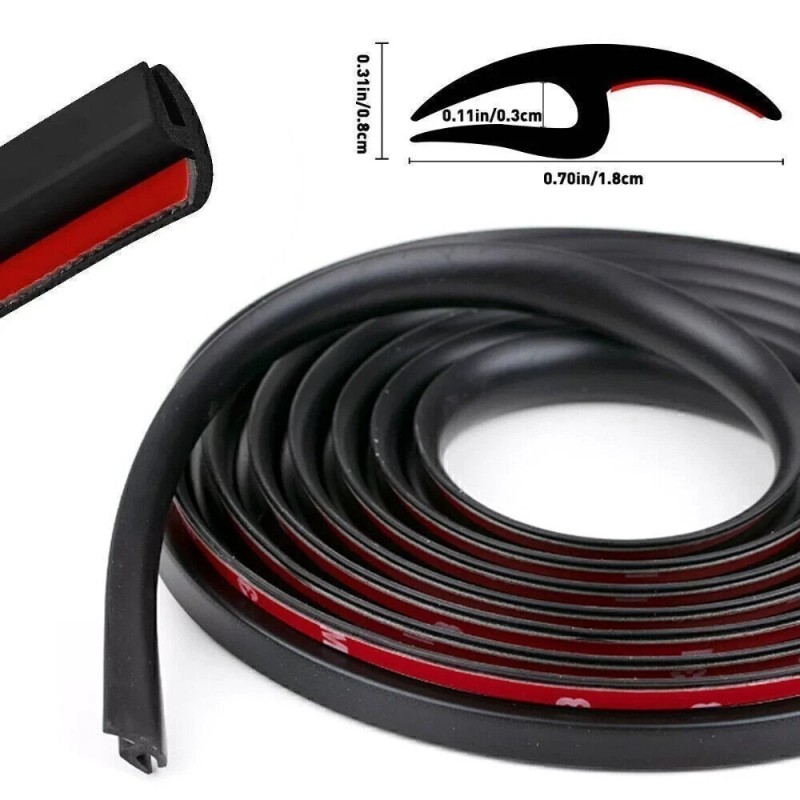 Gearzaar Car Front Windshield Panel Rubber Seal Strip Sealed Moulding