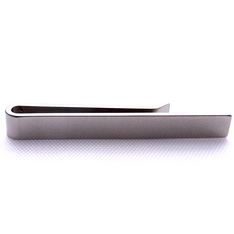Ivy Design Tie Clip/Bar, Stainless Steel Silver Tone