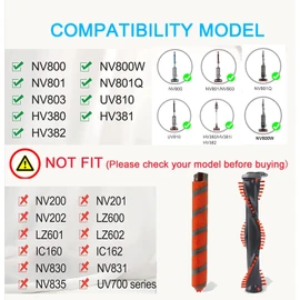 Brush Roll Replacement for Shark DuoClean NV800, NV800W, NV801, NV803, HV380, HV380C, HV380W, HV381, HV381C, HV382, HV382BRN, HV383, HV384Q Vacuum Cleaner Roller Brush