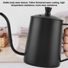 550ml Stainless Steel Long Gooseneck Coffee Pot Kettle with Lid