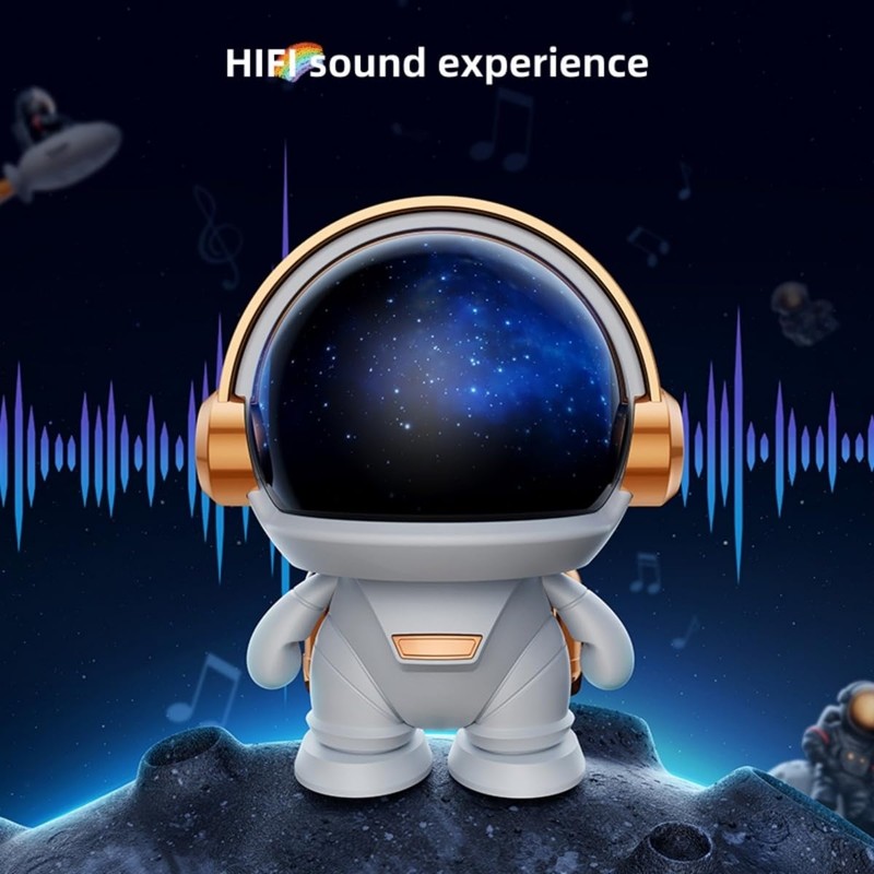 NEVKA Bluetooth Speaker, Portable Wireless Speaker with HiFi Sound Quality,Astronaut
