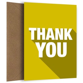 Single Thank You Card for Men & Women - Express Gratitude for Friends, Colleagues, Teachers or Bridesmaids with this Funny Thank You Card