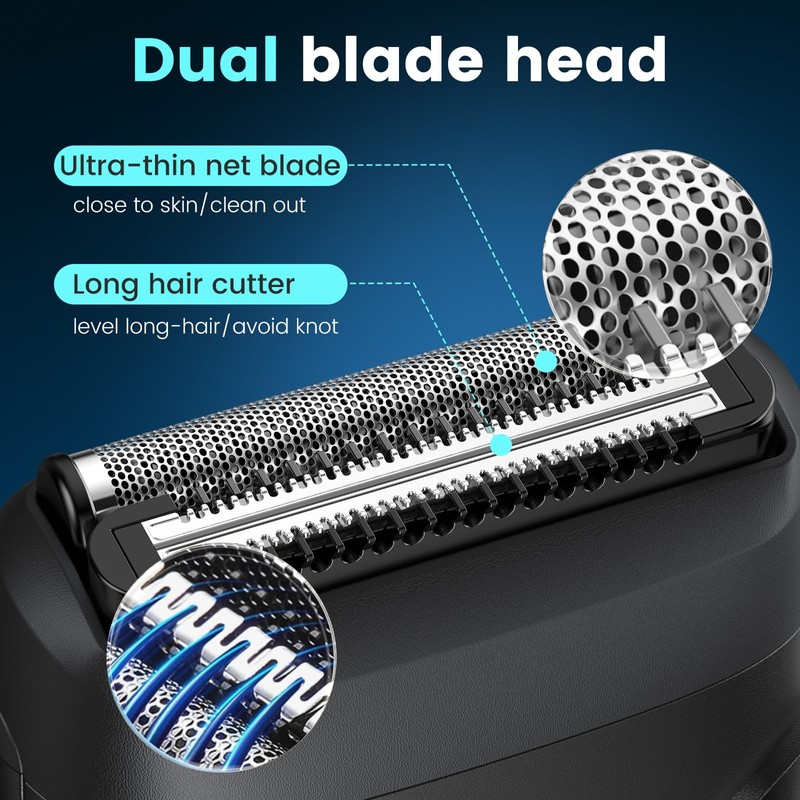 Brightup Electric Foil Shavers for Men, Mini Electric Razor for