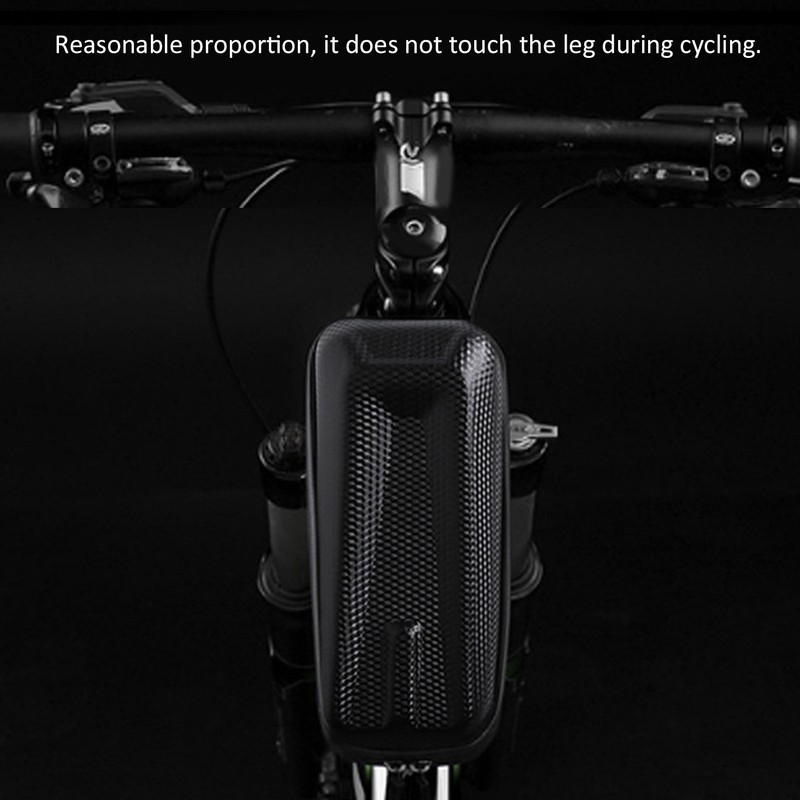 Bicycle Front Frame Bag Waterproof Hard Shell Bike Top Tube