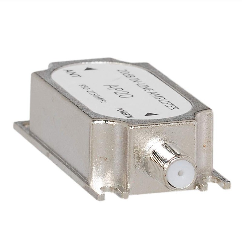 SaferCCTV Satellite 20Db Gain Inline Amplifier 950-2150MHZ Satellite Signal Booster
