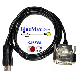 Roland USB Roland Cutter XY-RS-34 Serial Cable DB-25 Female Null Modem NM-25F