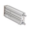 3 Stem Pneumatic Cylinder Aluminum Alloy Double Acting Air Cylinder