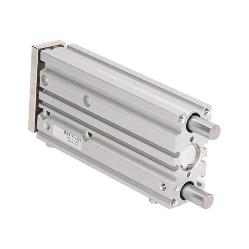 3 Stem Pneumatic Cylinder Aluminum Alloy Double Acting Air Cylinder