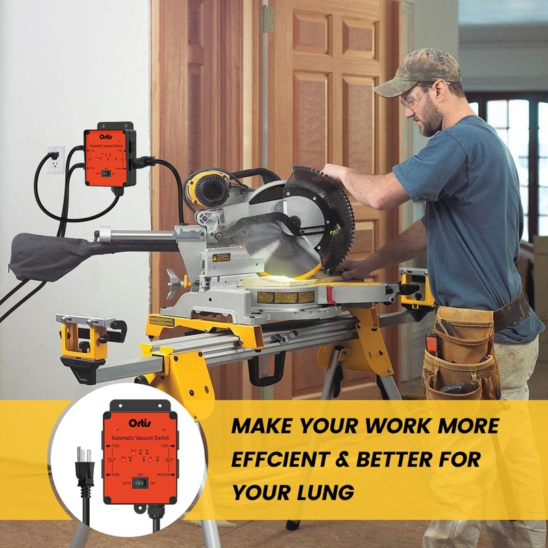 2025 New! Automatic Vacuum Switch, Ortis Dust Control Autoswitch for