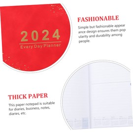 STOBOK Undated Planner Notebook for Student English Academic Portable Schedule Book