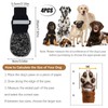 2 Pairs Double-Sided Non-Slip Dog Socks, Soft Adjustable Paw Protection