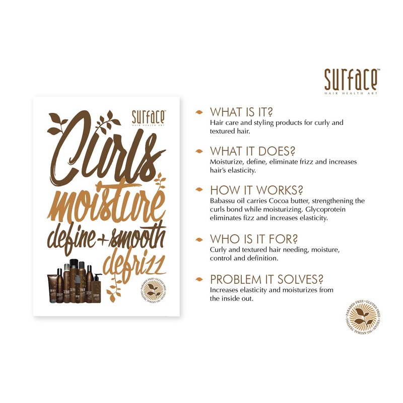 Surface Hair Curls Shampoo, 33.8 Fl Oz