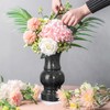 Cemetery Vase, Turned Round Granite Grave Vase Memorial Stone Vases
