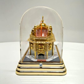 4OUR FAITH 3D Acrelic Multi-color Light Golden Temple with Plug | Mandir Gold | Amritsar 3D Temple for Gift/Replica/Multi use/Home Décor/ Sikh Festival (The Heavenly Harmandir Sahib) – (6.25*4.75*6”)