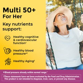 Nature Made Multivitamin For Women 50+ No Iron, Multivitamins for Women 50 Plus, Daily Nutritional Support, Nature Made Multi Vitamins, 90 Tablets, 90 Day Supply