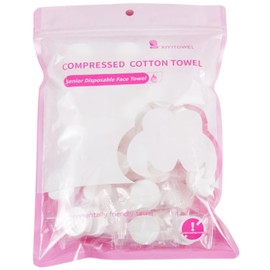 Disposable Towel, Compressed Towel, Individual Packaging, Small, Lightweight, Portable, Face Towel, 8.7 x 7.9 inches (22 x 20 cm), Disaster Preparedness, Outdoor, Travel, Business Trip, Cleansing,