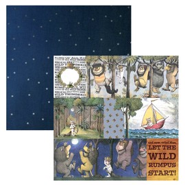 Paper House Productions P-2078E 12" Double Sided Scrapbook Papers, Where the Wild Things Are Tag (15-Pack)