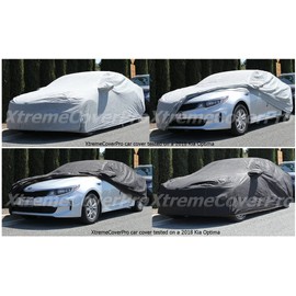 Car Cover fits 2010 2011 2012 2013 2014 2015 2016 2017 2018 Kia Forte XTREMECOVERPRO Diamond Series Grey with Cable and Lock Set