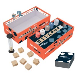 moses 90159 Wortwerk The Fast Word Search Game, Board Game for Letter Acrobats & Quick Thinker, Creative Word Game for Game Evenings with 2-5 Players from 12 Years, White