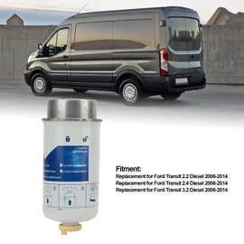 Aramox Fuel Filter,Diesel Fuel Filter Assembly Replacement for Ford Transit 2.2 2.4 3.2 MK7 Diesel 2006‑2014 OE: 1685861