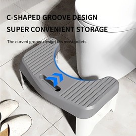 Toilet Stool – Bathroom Step Stool, Squatting Footstool, Toilet Foot Stool
