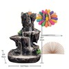 SPACEKEEPER Incense Burner, Backflow Incense Holder 2 sides Waterfall Incense