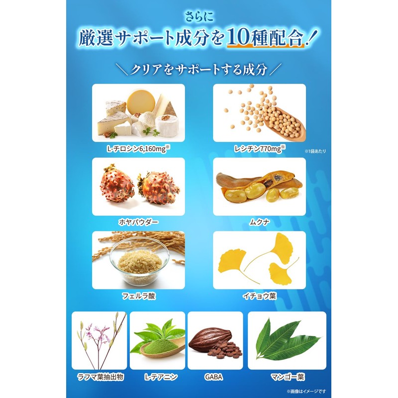 【医師・管理栄養士W監修】 ホスファチジルセリン PS サプリ 5040mg/袋 約30日分 90粒 チロシン レシチン イチョウ葉