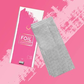 Colortrak Embossed Hair Coloring Foil Sheets, Professional, Convenient 5 x 12 inch Long Pre-cut Sheets, Easy to Grab During Processing, Silver, No Separating Tissues Need, 250 Sheets Per Box