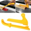Fafeicy 2 Piece Safety Push Stick, Yellow 2-in-1 Wood Saw