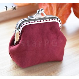 starPG 2.6 inches (6.5 cm) coin purse clasp with pattern, silver, 10 pieces, hobby DIY for beginners (square type, plain)