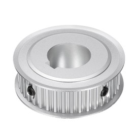 uxcell 5M-40T-1B Timing Belt Pulley 1" Bore, 40 Teeth Aluminum Alloy Synchronous Wheel with Keyway, Pitch 5mm Tooth for 15mm Width Belt