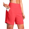 Women's 7" Swim Board Shorts High Waisted Swimming Bottoms Quick