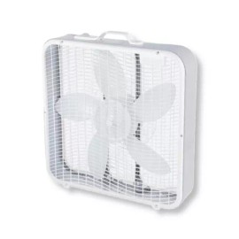 AeroSpeed 20'' Light Gray Box Fan Portable 3 Quiet Speed Top Control Living Garage Cooler