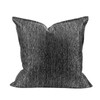 THE-TINOART Designer Jacquard Throw Pillow Cover 24x24 - Black &