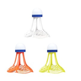 WADY 3 Pelotas de Bádminton Resistentes al VientoBádminton Sala De Entrenamiento De Bádminton ​A Prueba De Viento para ​Adultos Pelotas De Estudiantes para Uso Interno Y Externo (Color Aleatorio)