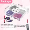 80 Pcs Sanding Bands for Nail Drill with 2 Mandrel