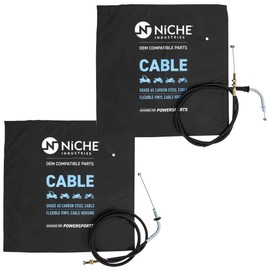 NICHE Push Pull Throttle Cable Set for Yamaha Virago 1100 750 XV1100 XV750 3CF-26311 3CF-26312