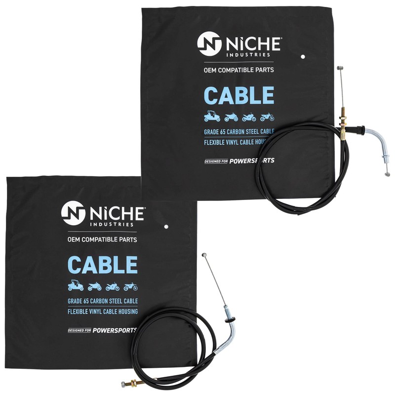NICHE Push Pull Throttle Cable Set for Yamaha Virago 1100