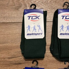 Twin City 4 Pair TCK Multisport Over The Calf OTC Tube Socks Dark Green Kids XS 6-12
