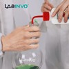 LABINVO 4pcs of Acetone Wash Bottles, Vol.500ml (17oz), Narrow Mouth,