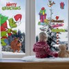Mfault 2025 New Year Christmas Window Clings 9 Sheets, Funny