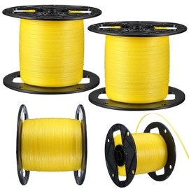 Qualirey 2 Pcs Sticky Fly Tape Roll 1000 ft Fly Ribbon Line Kit Housefly Reel Hanging Sticky Tape Trap Disposable Bug Strip for Barns Home Indoor Outdoor, Non-Toxic (Yellow)