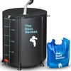 RAIN Bucket 53-Gallon Collapsible Rain Barrel – Weatherproof Rainwater Collection