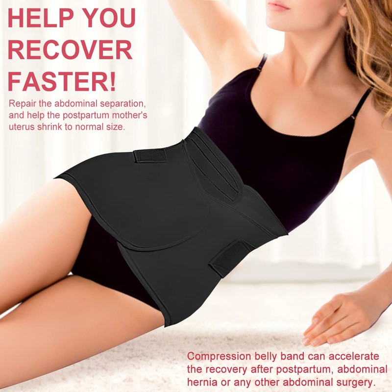 Postpartum Belly Band C Section Binder 2 in 1 Recovery