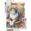 QINRUBB DIY Calico Cat Diamond Painting Pictures Beginners, 5D Cat