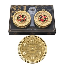 SignalPlus Unique DND Dice Random King, Magic Circle D et D Roulette Dice Spinner, 7-in-2 Dual-Spin Wheels DND Dice Set D20 D12 D10 D% D8 D6 D4 Dice for Dungeons and Dragon, RPG Role Player Game