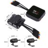 VSYSTO Motorcycle Dash Cam D6RL Motorbike Camera 130 Degrees 1080p